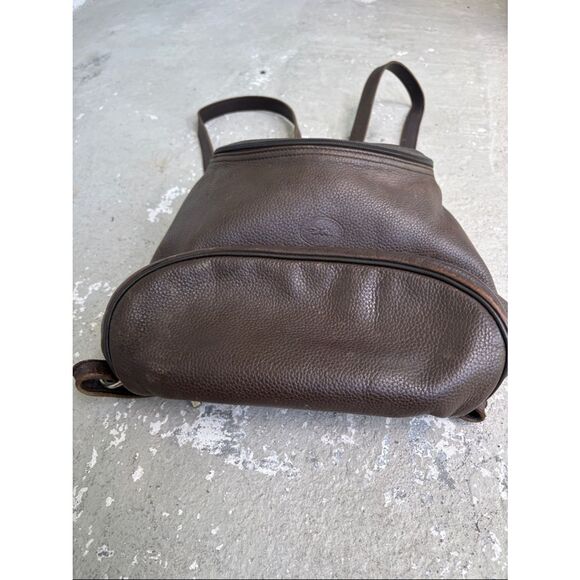 Long champ pebble leather backpack main image 6